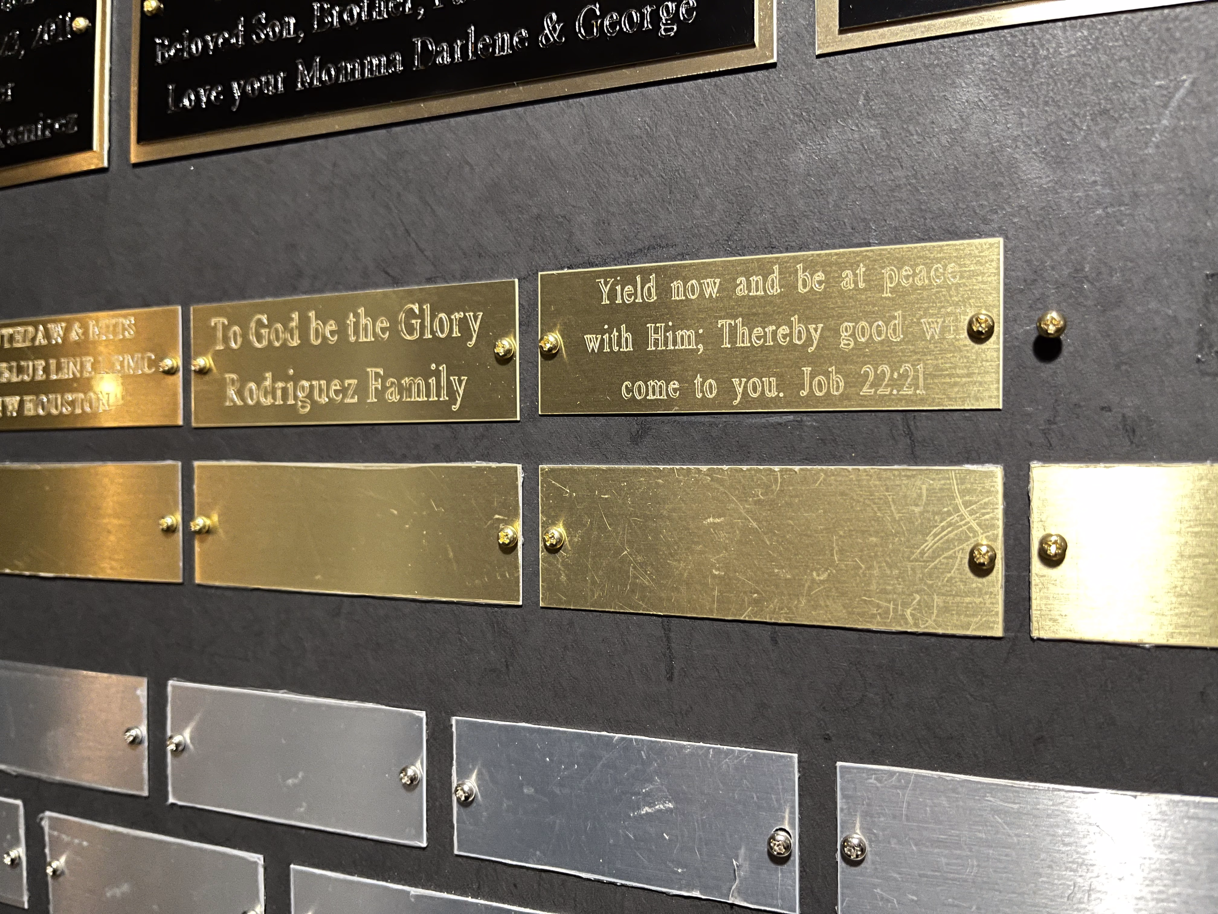 Legacy Wall Close-up